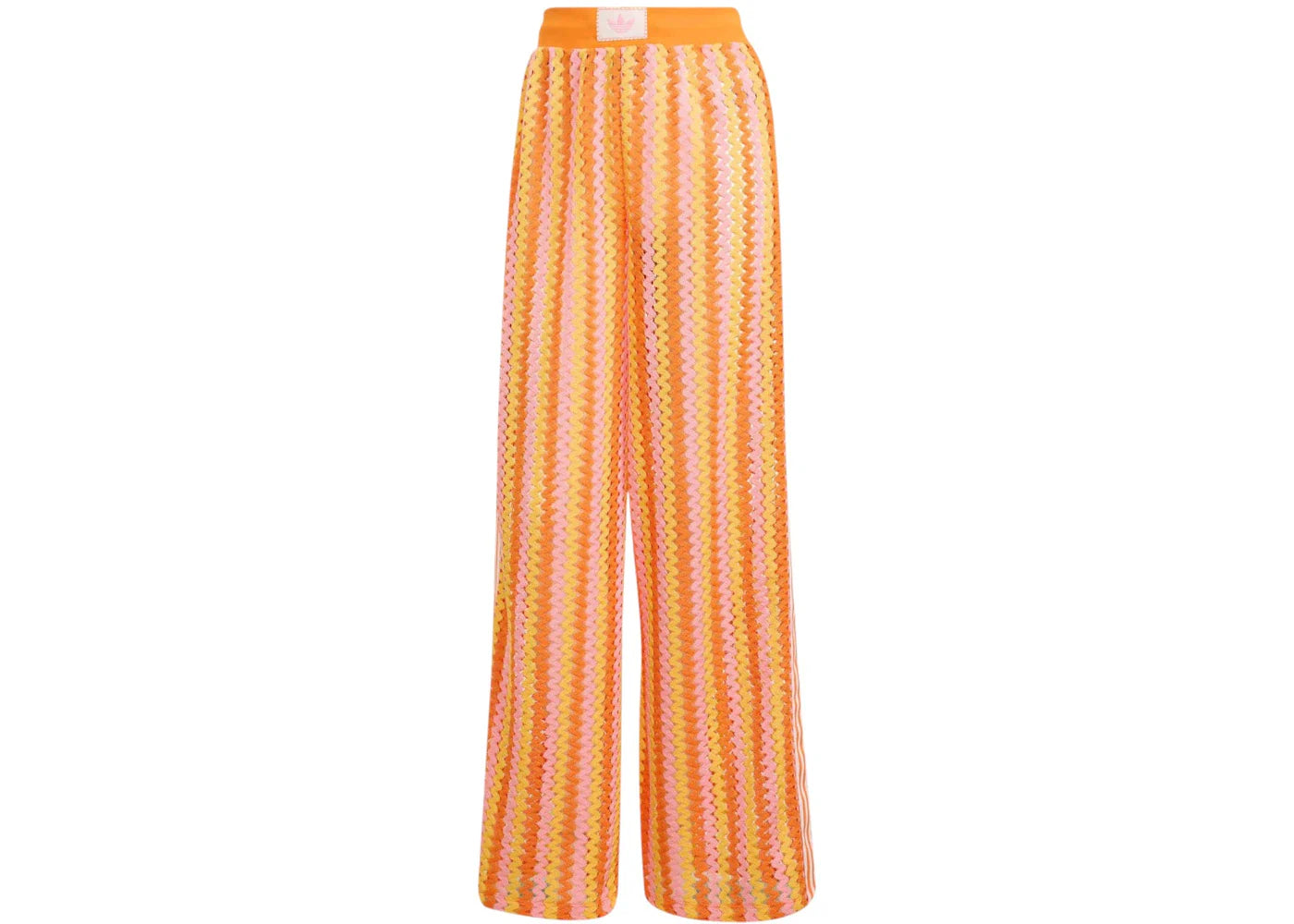adidas Originals Women's Summer Glow Firebird Track Pants Semi Lucid Fuchsia/Hazy Orange/Semi Solar Orange