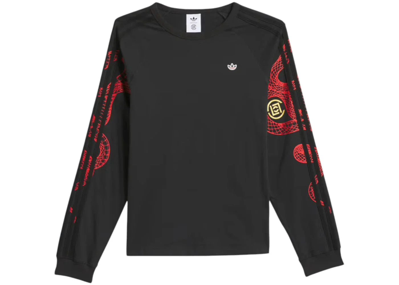 adidas Originals x Edison Chen Clot Raglan Long Sleeve Tee Black