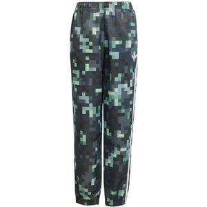 adidas Originals x Minecraft Kids Track Pants Silver Pebble/Magic Lime/Tribe Green/Legend Ivy