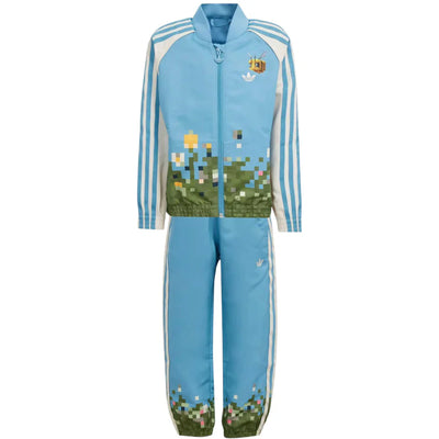 adidas Originals x Minecraft Track Suit Set Hazy Blue/Wonder White