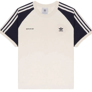 adidas Originals x Sporty & Rich Ringer Tee Cream/Navy