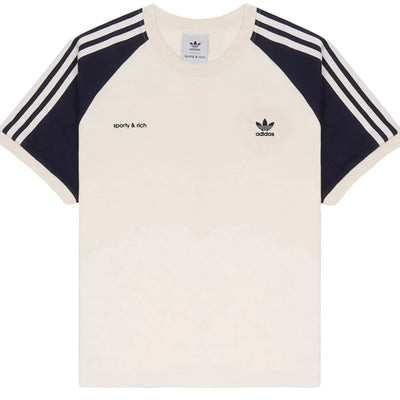 adidas Originals x Sporty & Rich Ringer Tee Cream/Navy