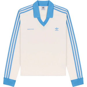 adidas Originals x Sporty & Rich Soccer Jersey Cream/Baby Blue