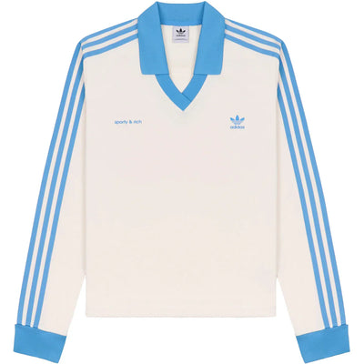 adidas Originals x Sporty & Rich Soccer Jersey Cream/Baby Blue