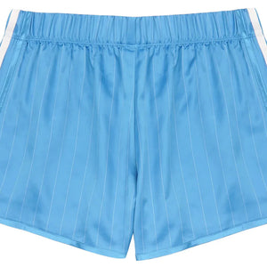 adidas Originals x Sporty & Rich Track Shorts Baby Blue/Cream