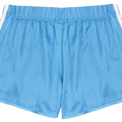 adidas Originals x Sporty & Rich Track Shorts Baby Blue/Cream