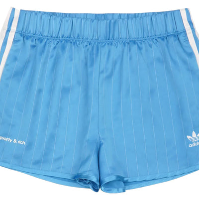 adidas Originals x Sporty & Rich Track Shorts Baby Blue/Cream
