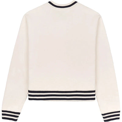 adidas Originals x Sporty & Rich V-Neck Sweatshirt Cream/Navy