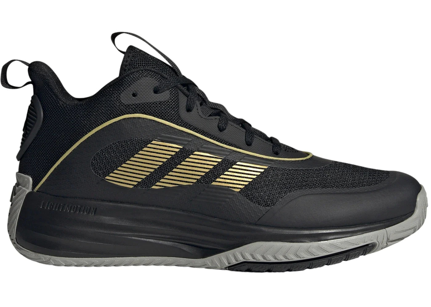 adidas Own The Game 3 Core Black Gold Metallic Mgh Solid Grey