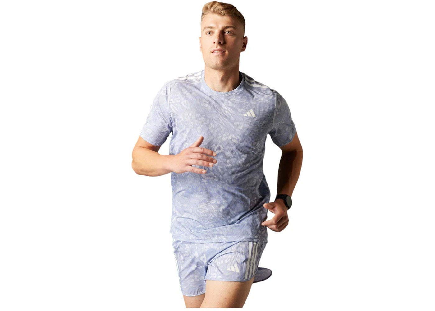 adidas Own The Run Climacool 3-Stripes T-Shirt Dash Grey/Violet Tone