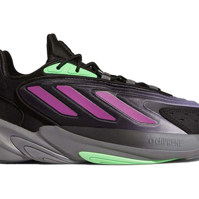 adidas Ozelia Black Purple Screaming Green