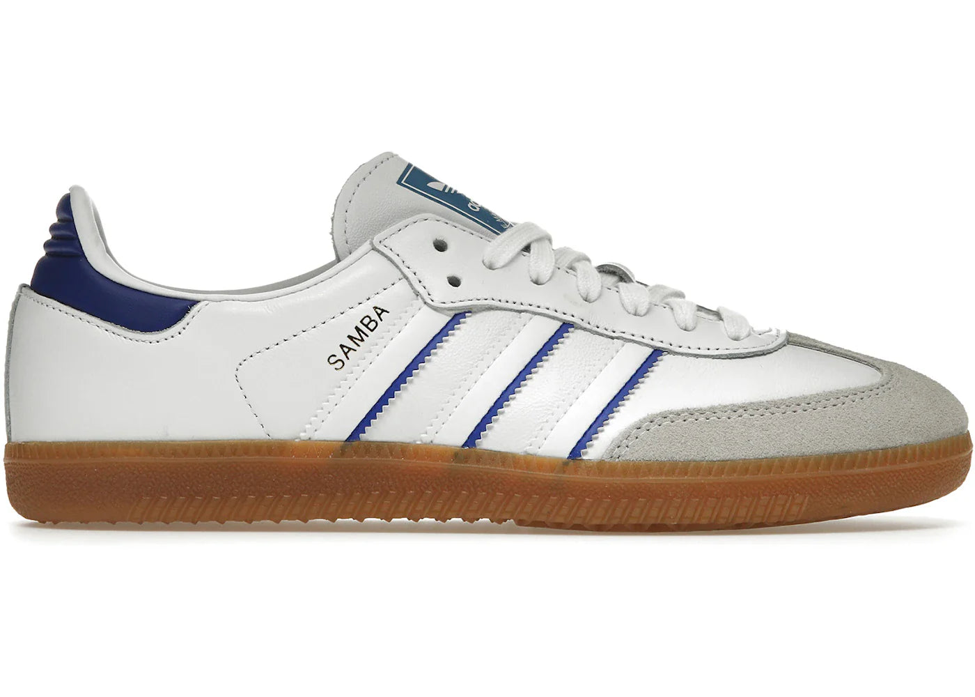 Adidas Samba Leather Cloud White Lucid Blue