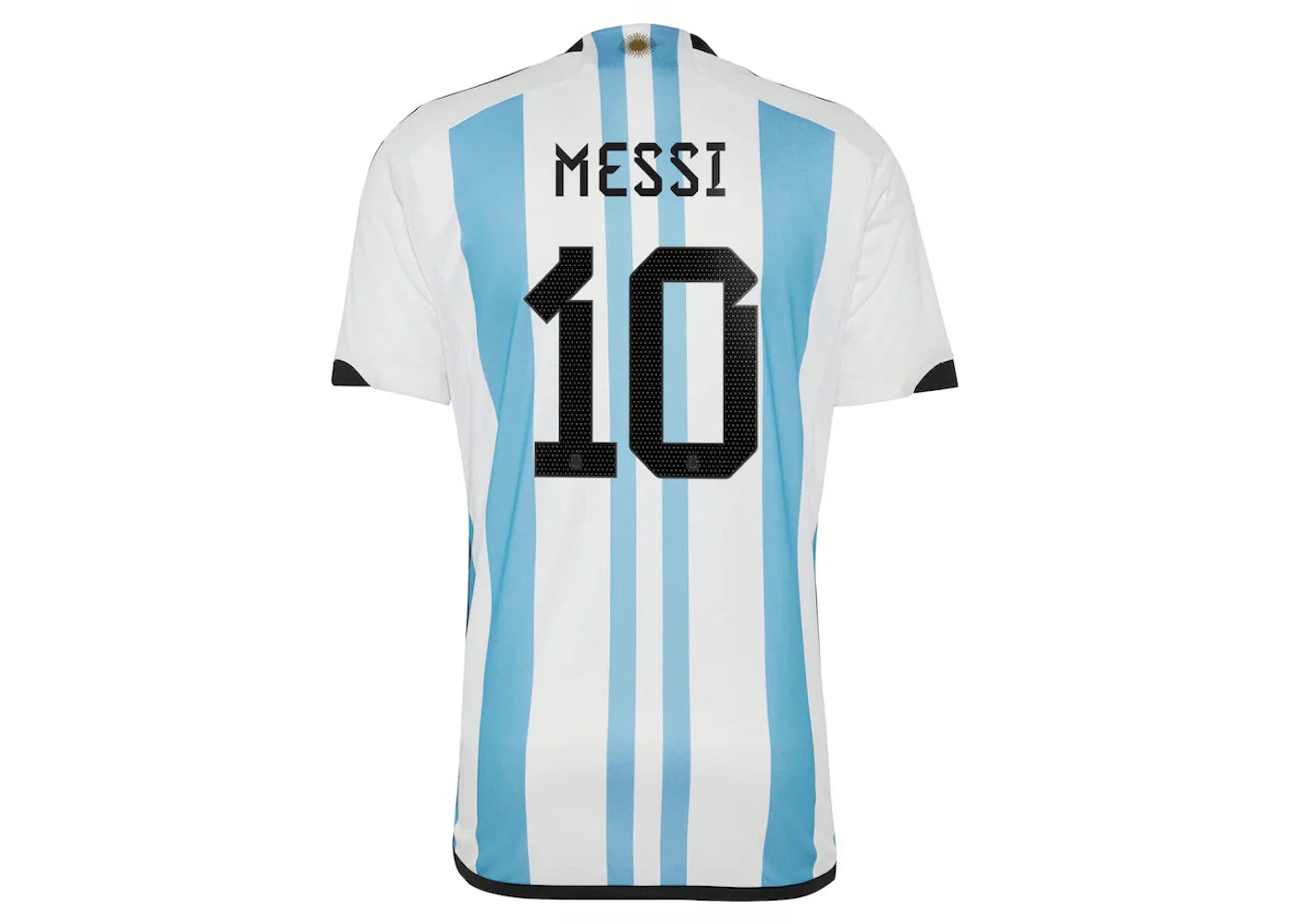 adidas Argentina 23/23 Messi Winners Home Replica Jersey White/Light Blue
