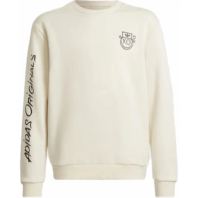 adidas originals x Andre Saraiva Crew Kids Sweatshirt White