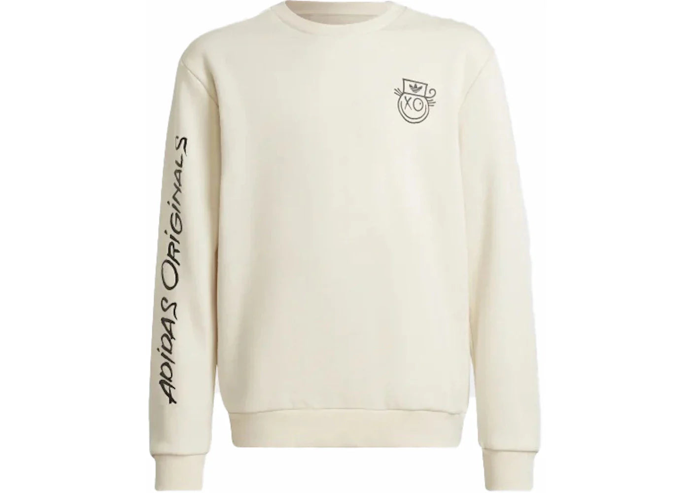 adidas originals x Andre Saraiva Crew Kids Sweatshirt White