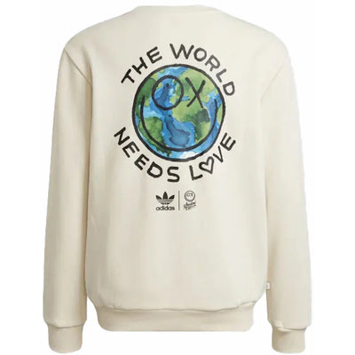 adidas originals x Andre Saraiva Crew Kids Sweatshirt White