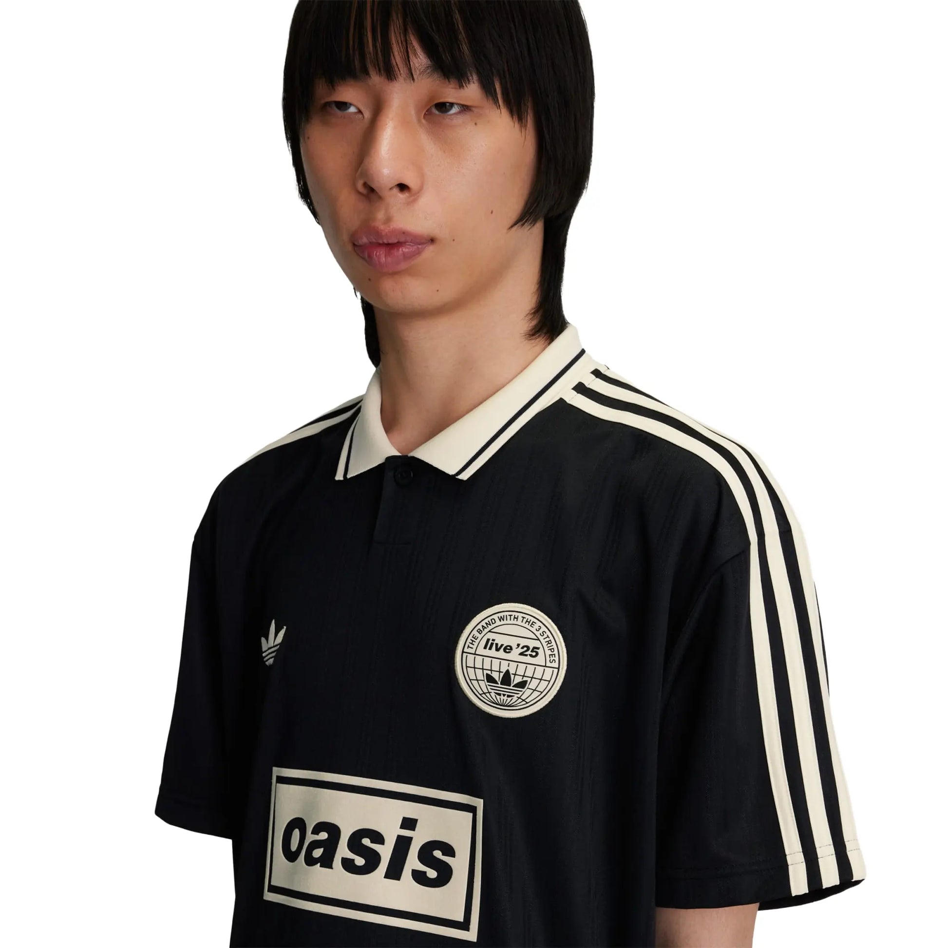 Adidas x Oasis Tour Jacquard Black Jersey