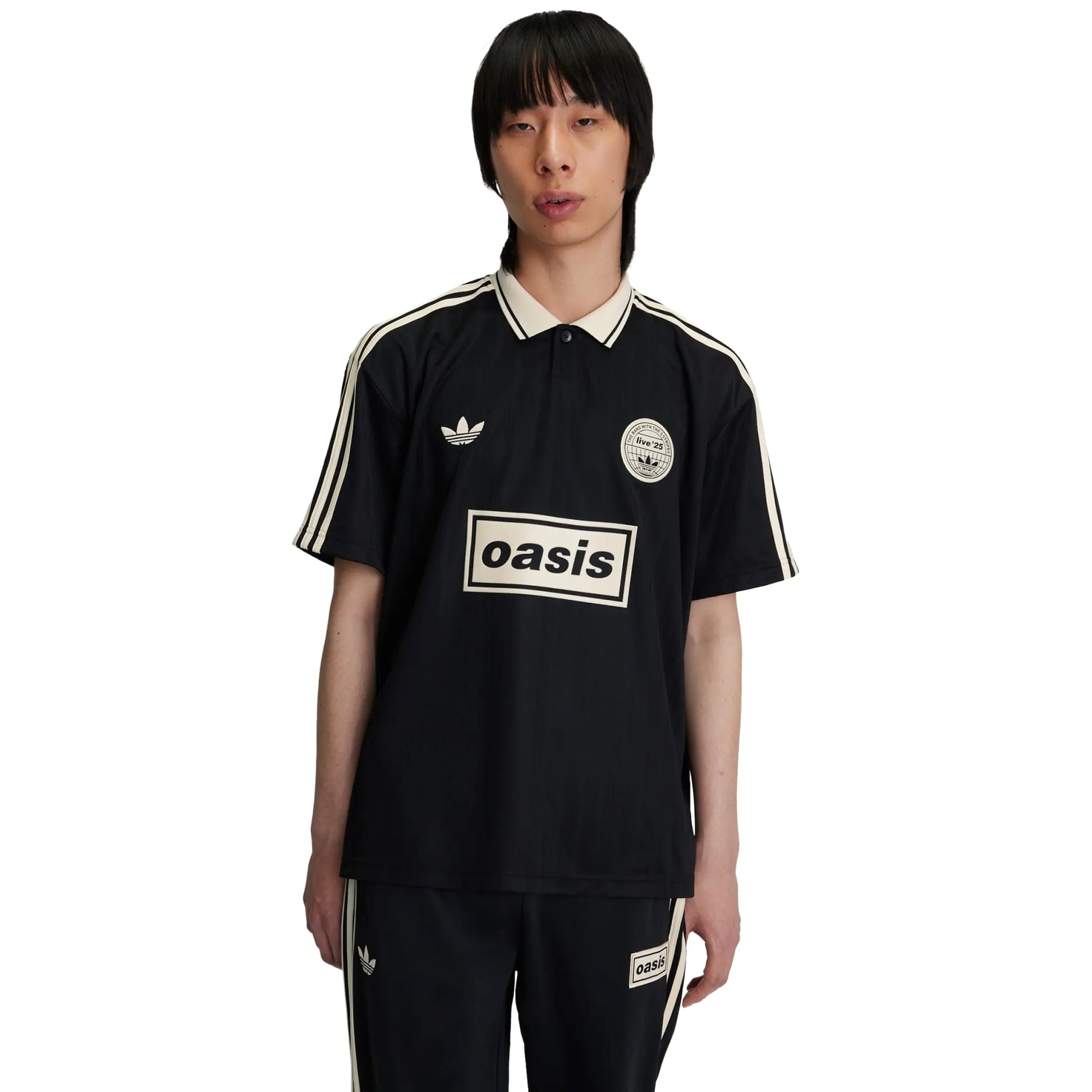 Adidas x Oasis Tour Jacquard Black Jersey