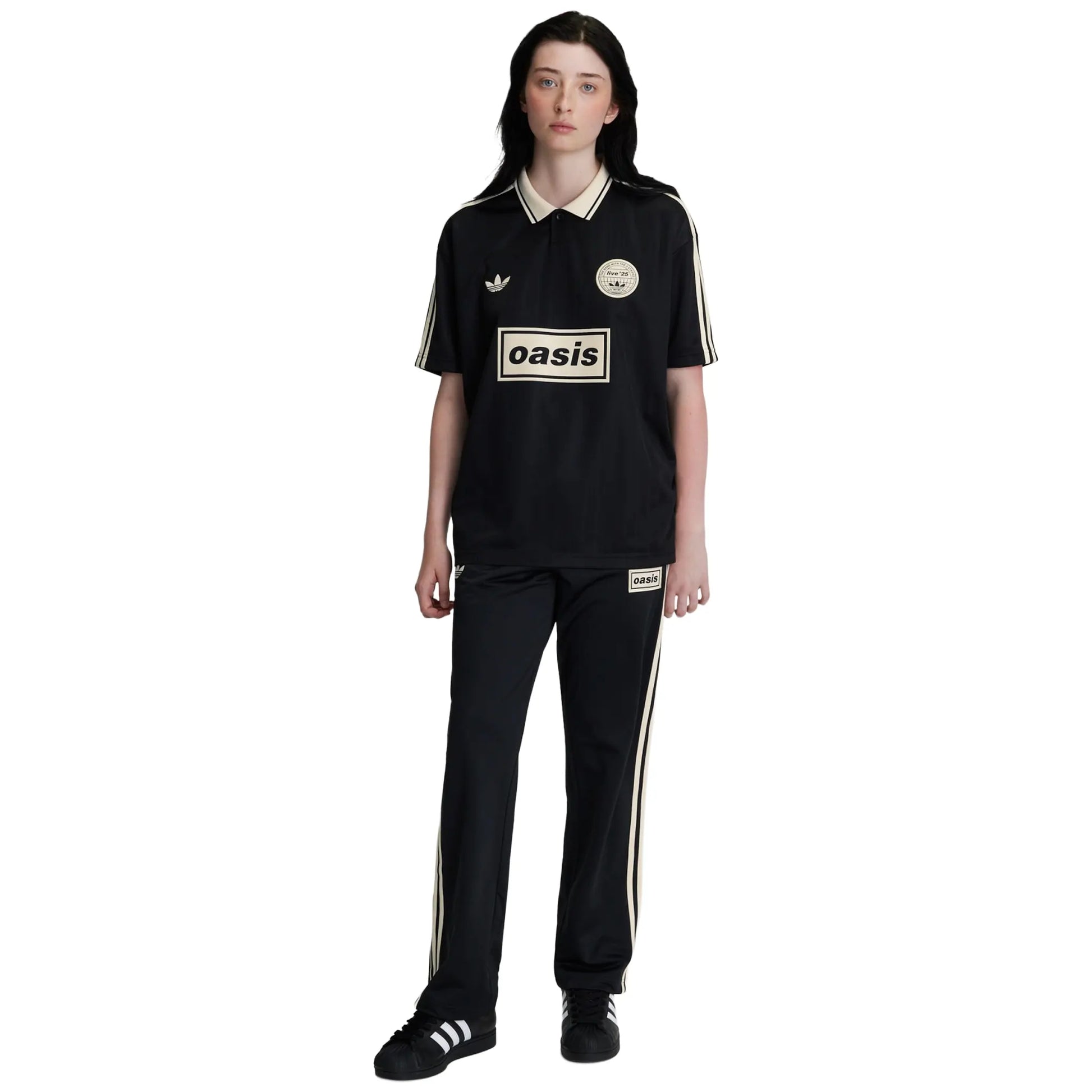 Adidas x Oasis Tour Jacquard Black Jersey