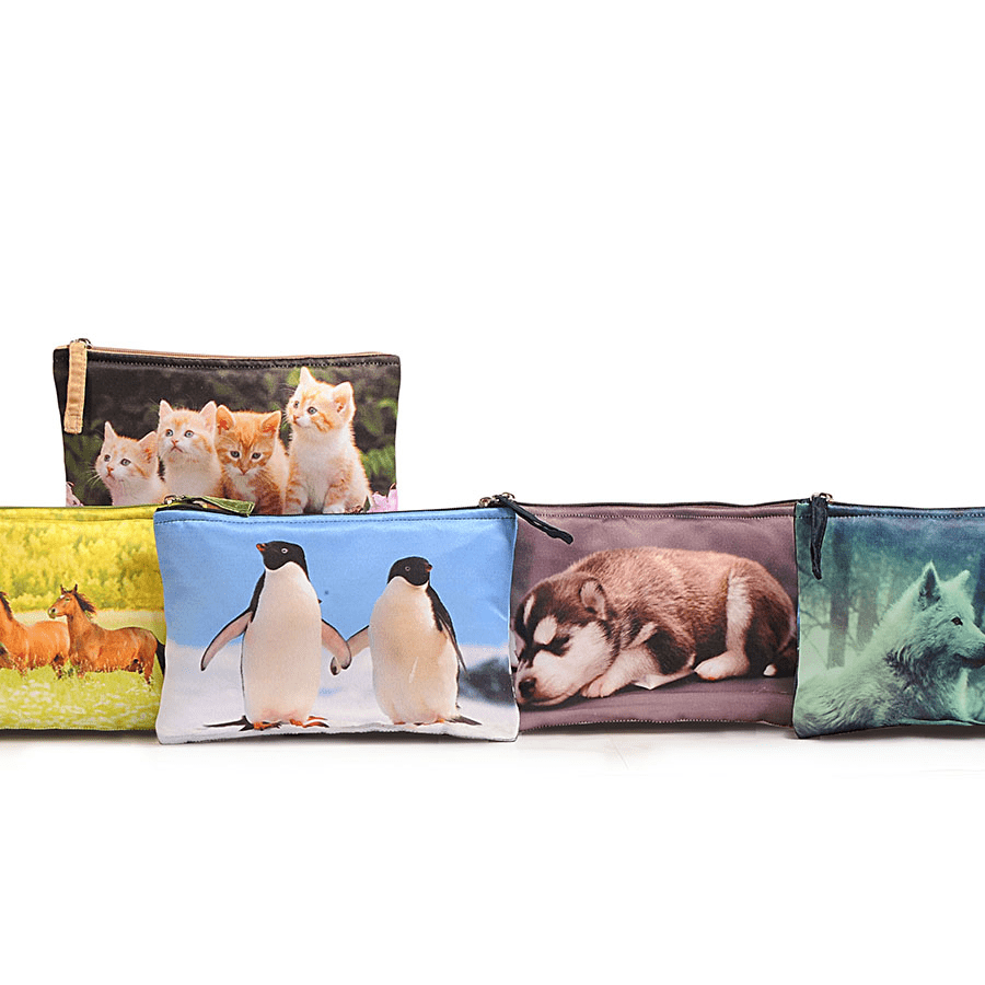 ADORABLE ANIMALS PRINTED POUCHES - GP7