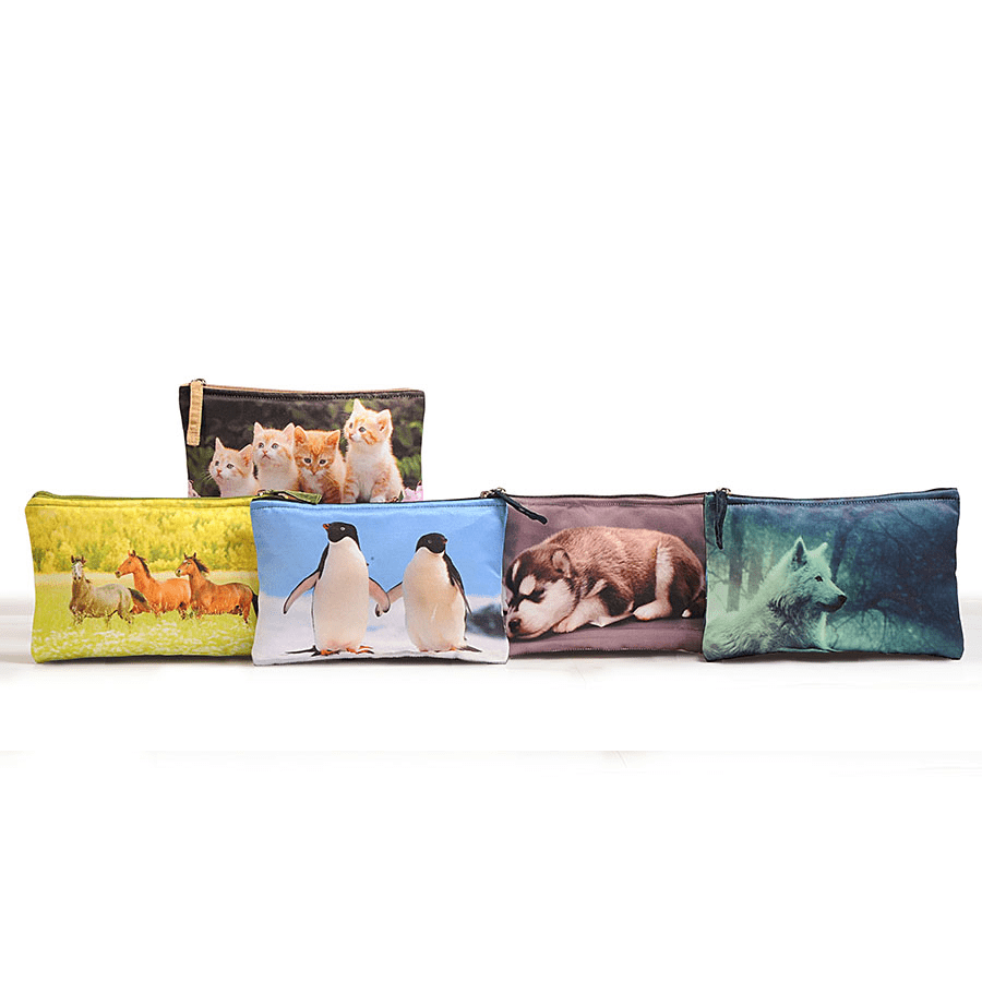 ADORABLE ANIMALS PRINTED POUCHES - GP7