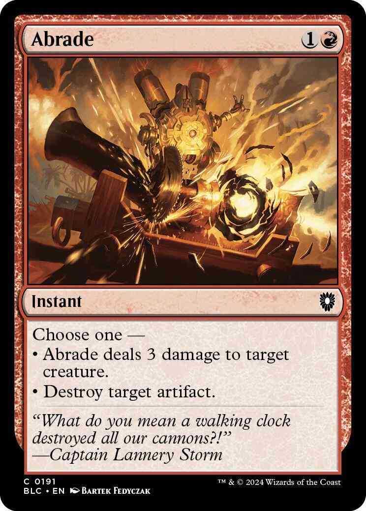 Abrade [191] [Bloomburrow: Commander] [Non-Foil]