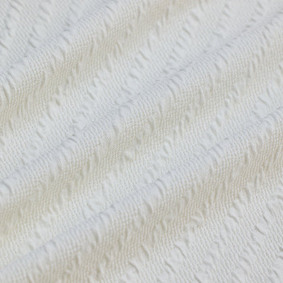 White Textured Cuban T-Shirt