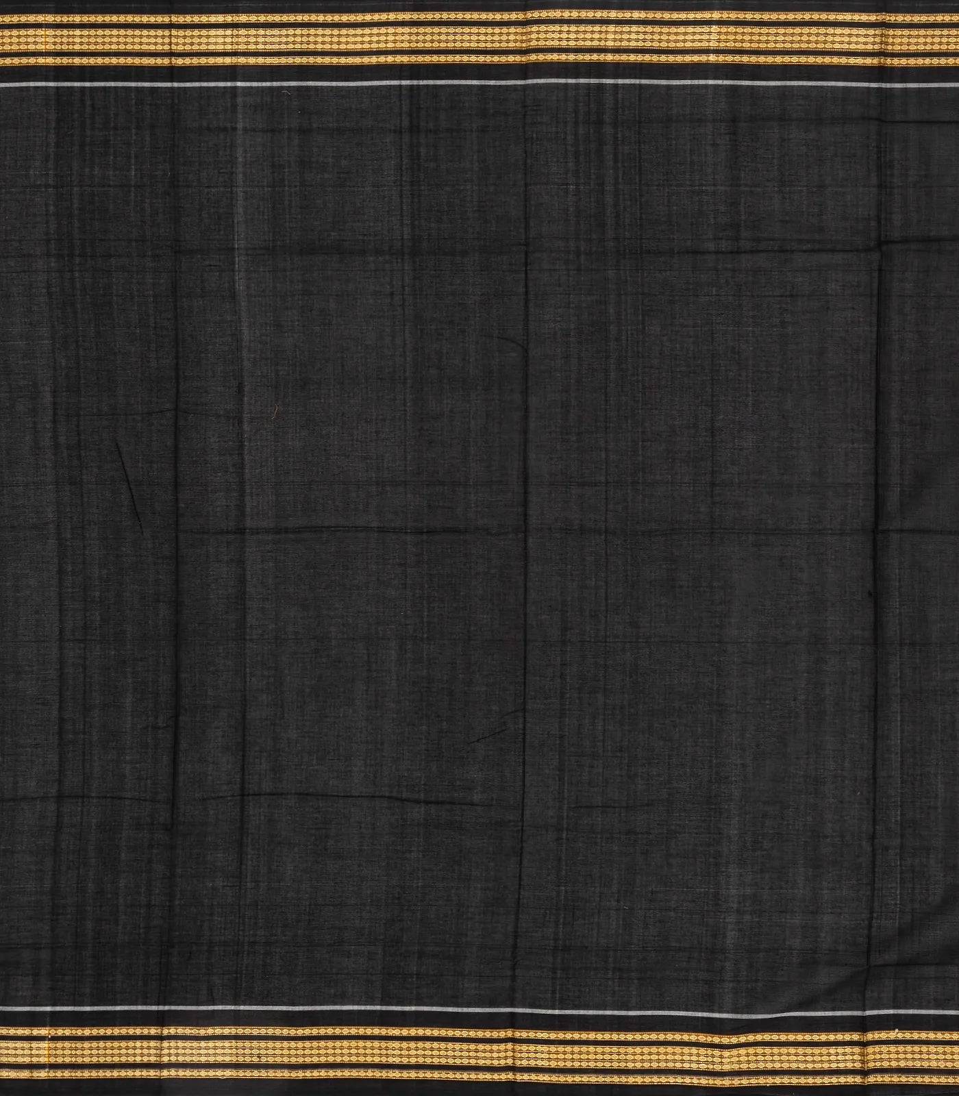 Mustard Handloom Orissa Cotton Saree With Tribal Motifs