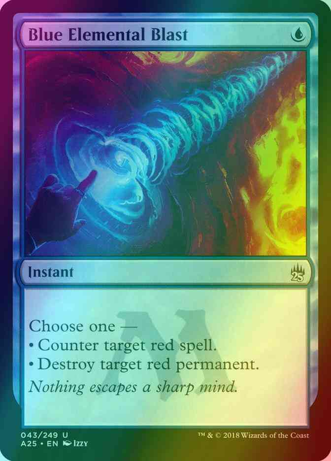Blue Elemental Blast [43] [Masters 25] [Foil]
