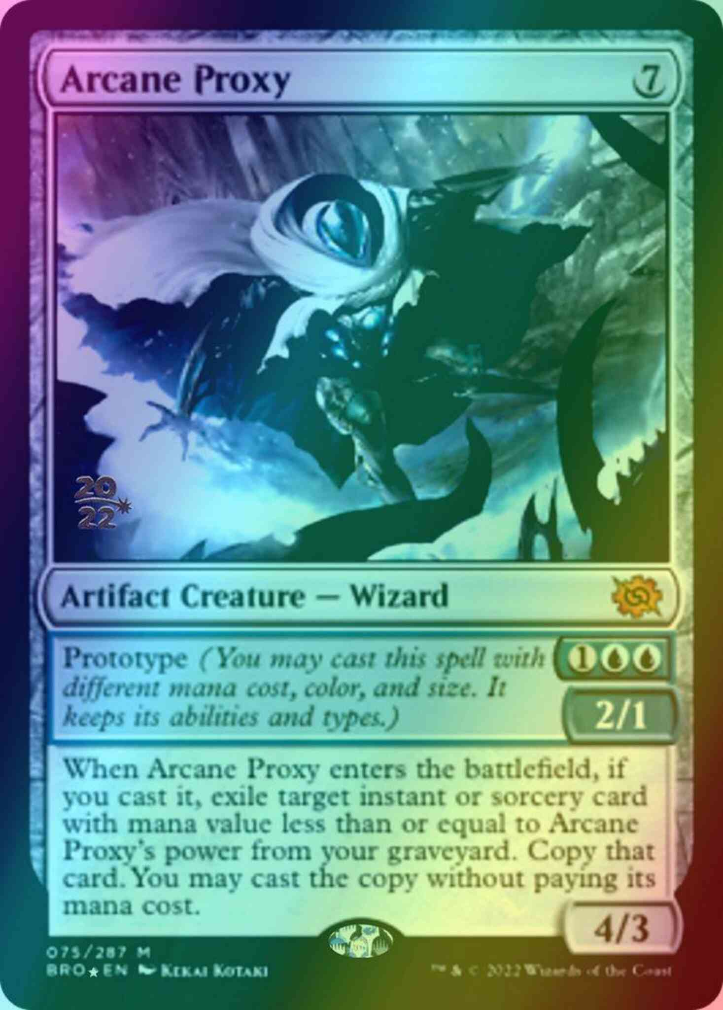 Arcane Proxy [75s] [Prerelease] [The Brothers' War: Promos] [Foil]