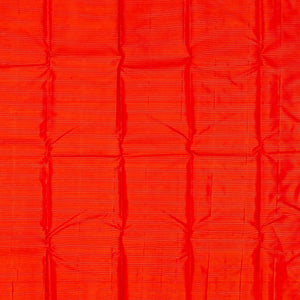 Red Handloom Kanchipuram Vairaoosi Silk Saree With Annam Buttas