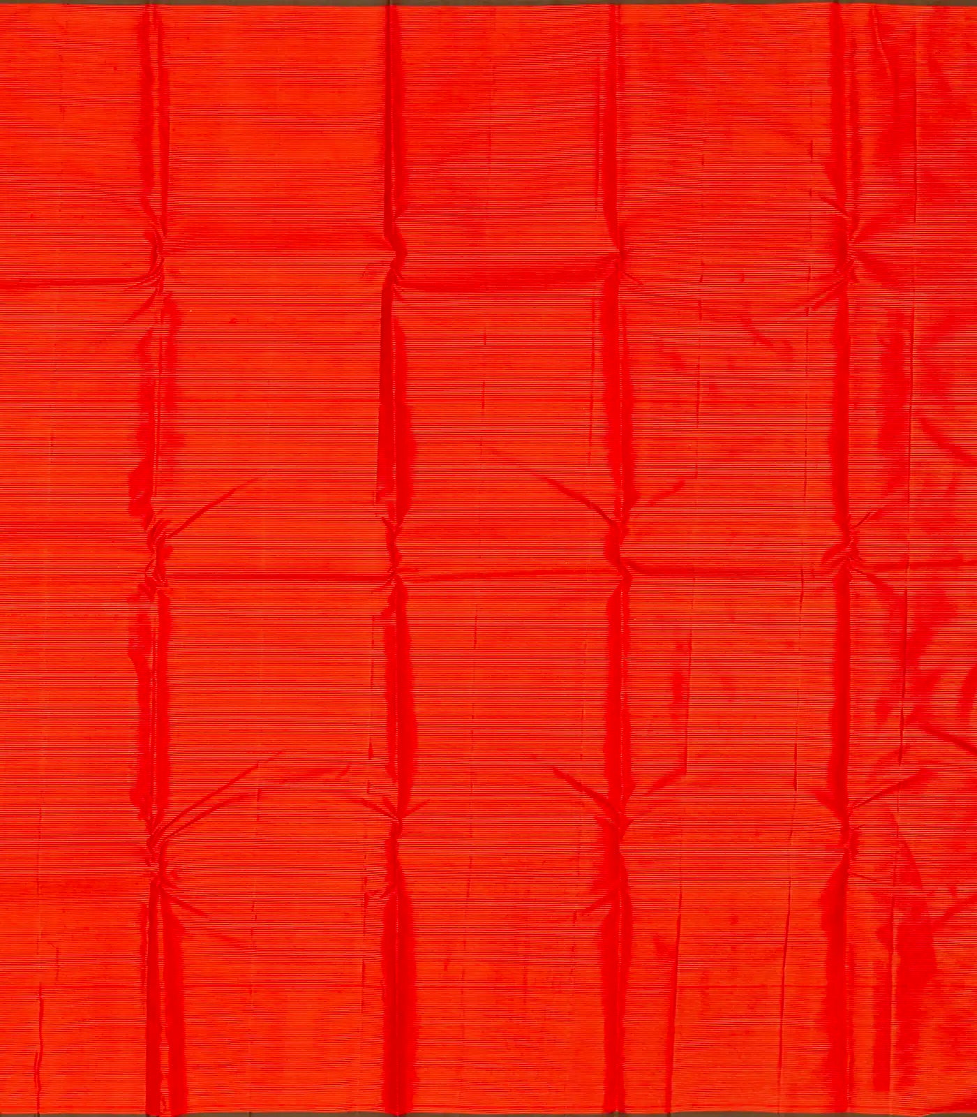 Red Handloom Kanchipuram Vairaoosi Silk Saree With Annam Buttas