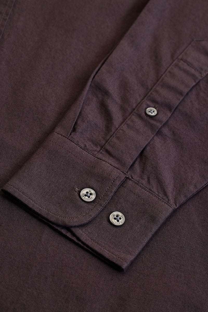 Dark Brown Slim Fit Shirt