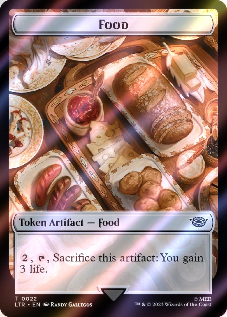 Ballistic Boulder Token (21) // Food Token (22) [The Lord of the Rings: Tales of Middle-earth: Tokens] [Surge Foil]