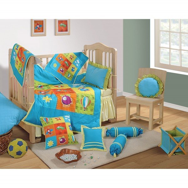 Aero Plane Baby Cot Set-1003