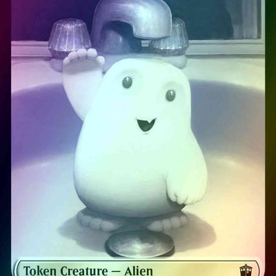 Alien Token (02) // Alien Salamander Token (16) [Universes Beyond: Doctor Who: Tokens] [Foil]