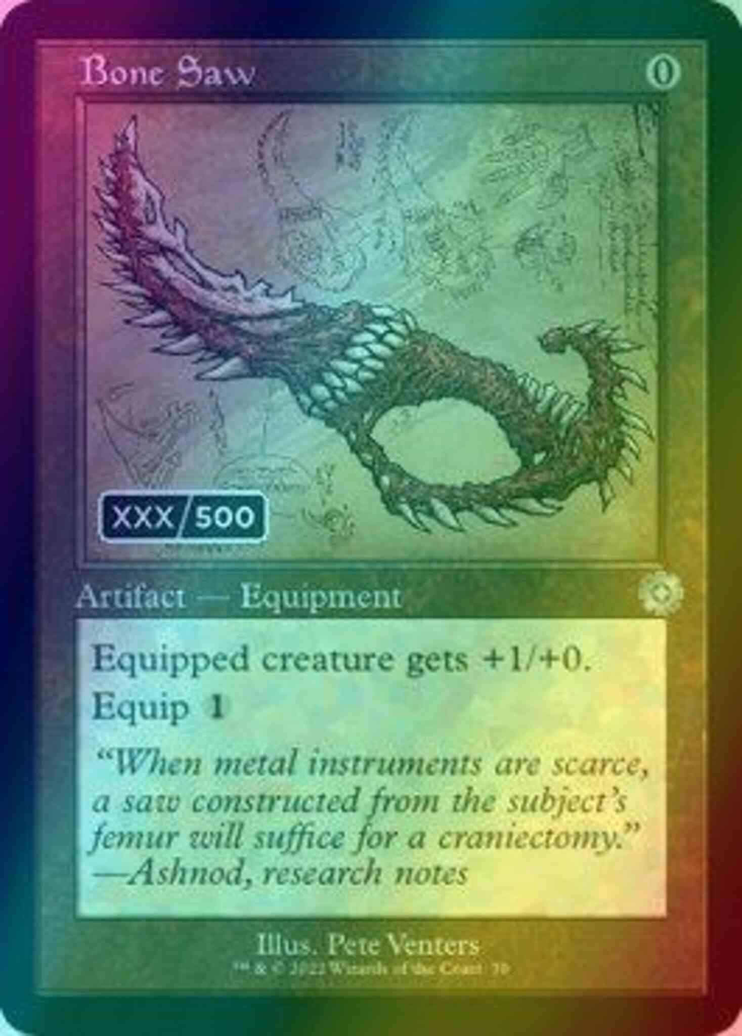 Bone Saw - Serial Numbered [70z] [Retro Frame] [Schematic] [The Brothers' War Retro Artifacts] [Foil]