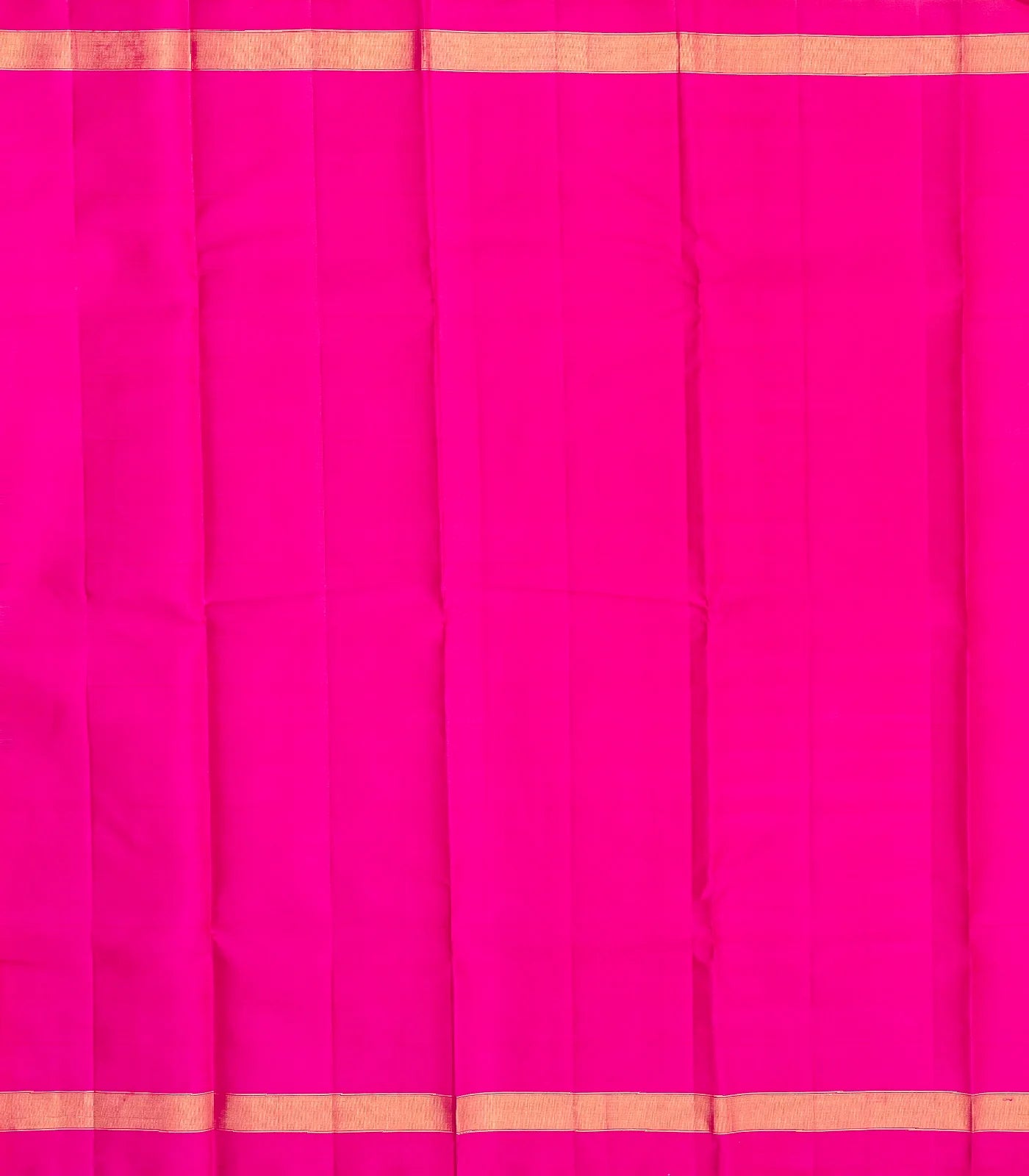 Peach Handloom Kanchipuram Silk Saree With Annam Buttas & Checks