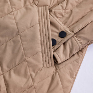 Beige Double Pocket Relaxed Fit Jacket