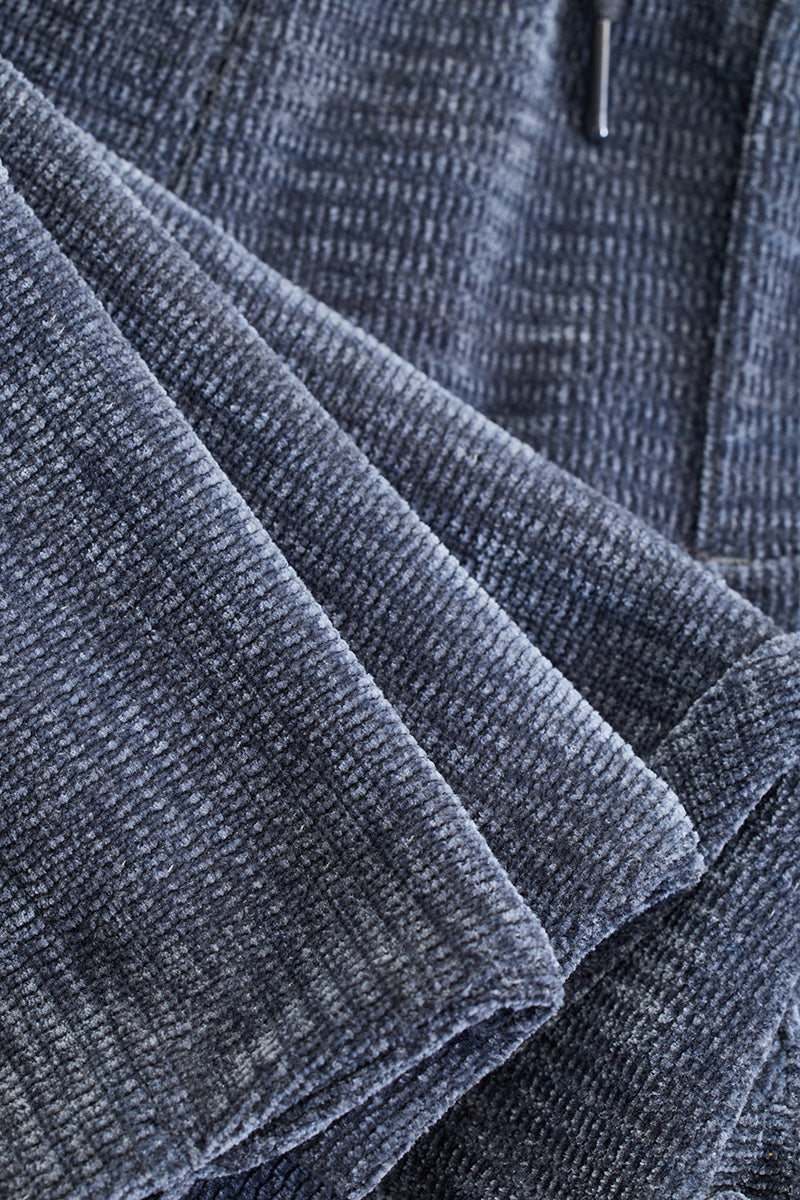 Grey Corduroy Relaxed Fit Trousers