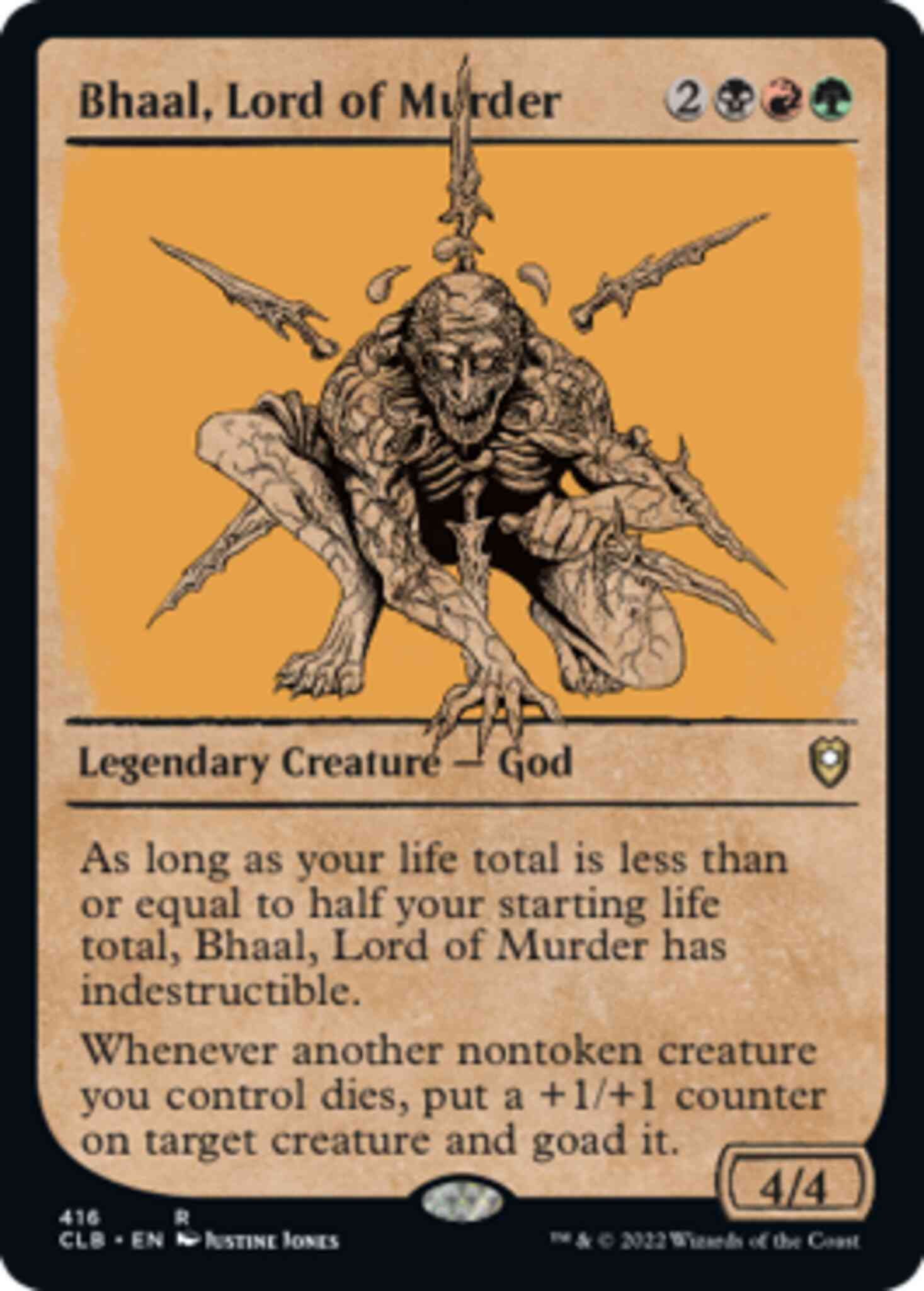 Bhaal, Lord of Murder [416] [Rulebook Showcase] [Commander Legends: Battle for Baldur's Gate] [Non-Foil]