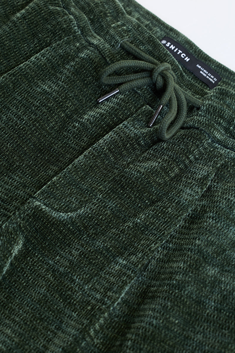 Olive Corduroy Relaxed Fit Trousers