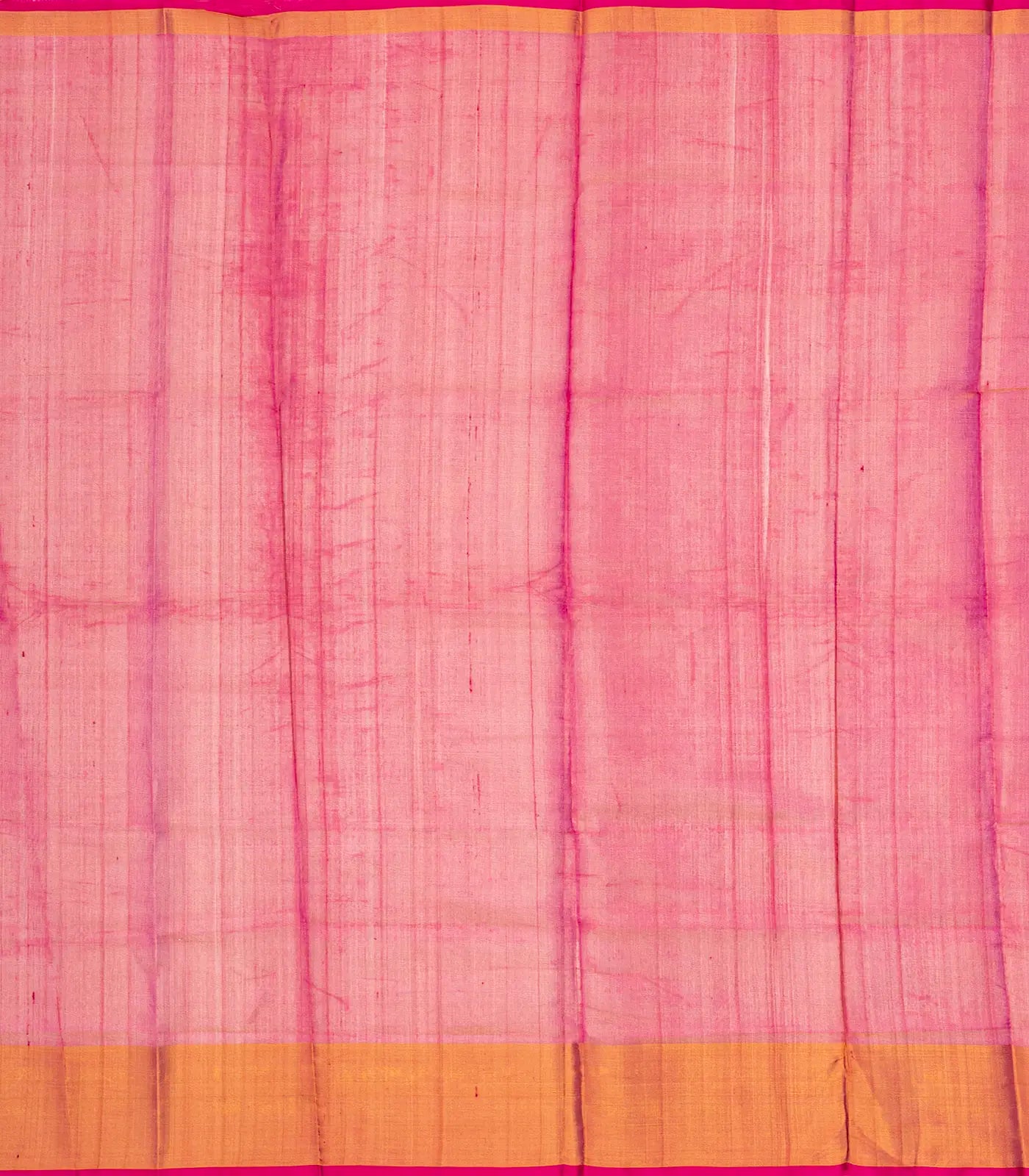 Yellow Handloom Uppada Plain Silk Saree With Red Border
