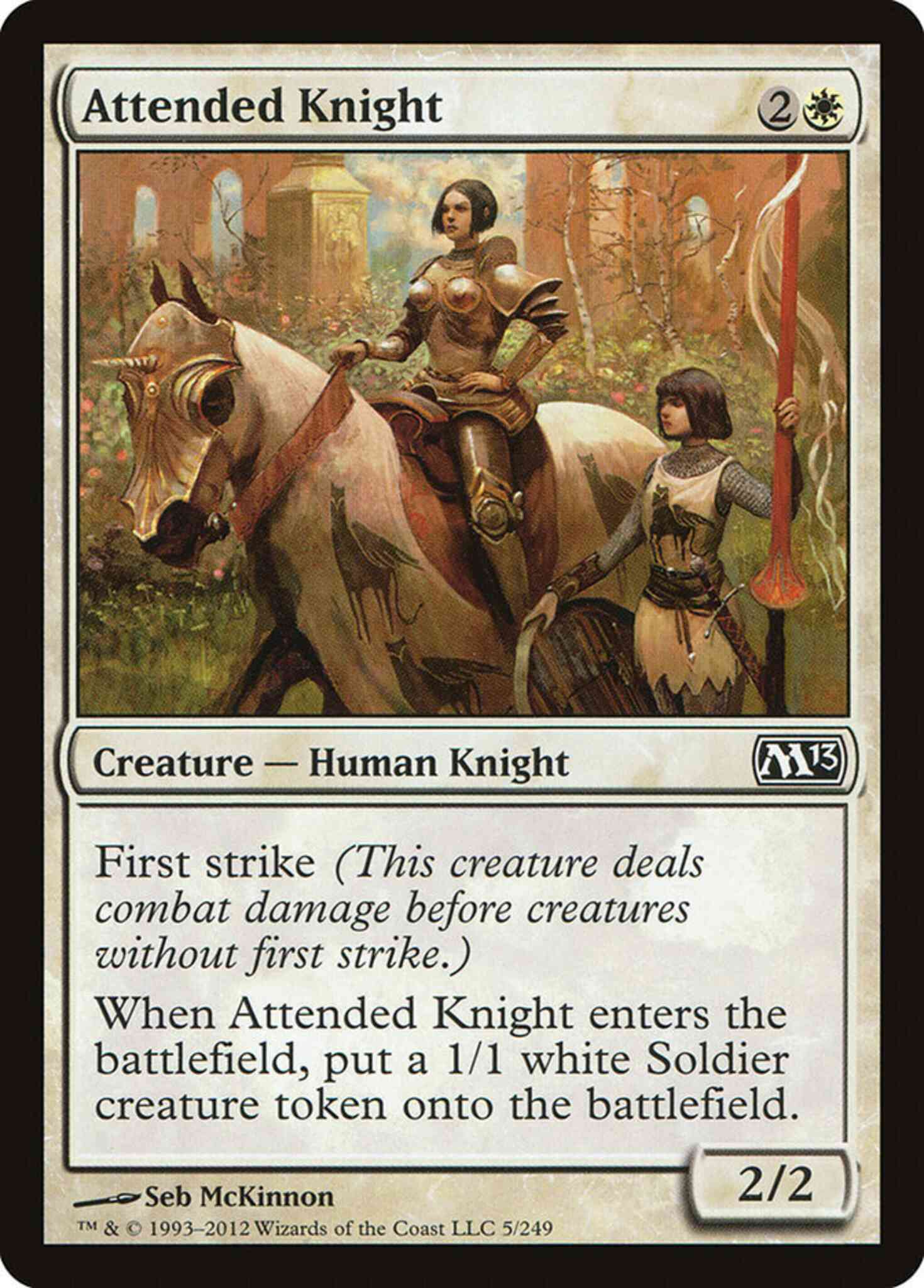 Attended Knight [5] [Magic 2013] [Non-Foil]
