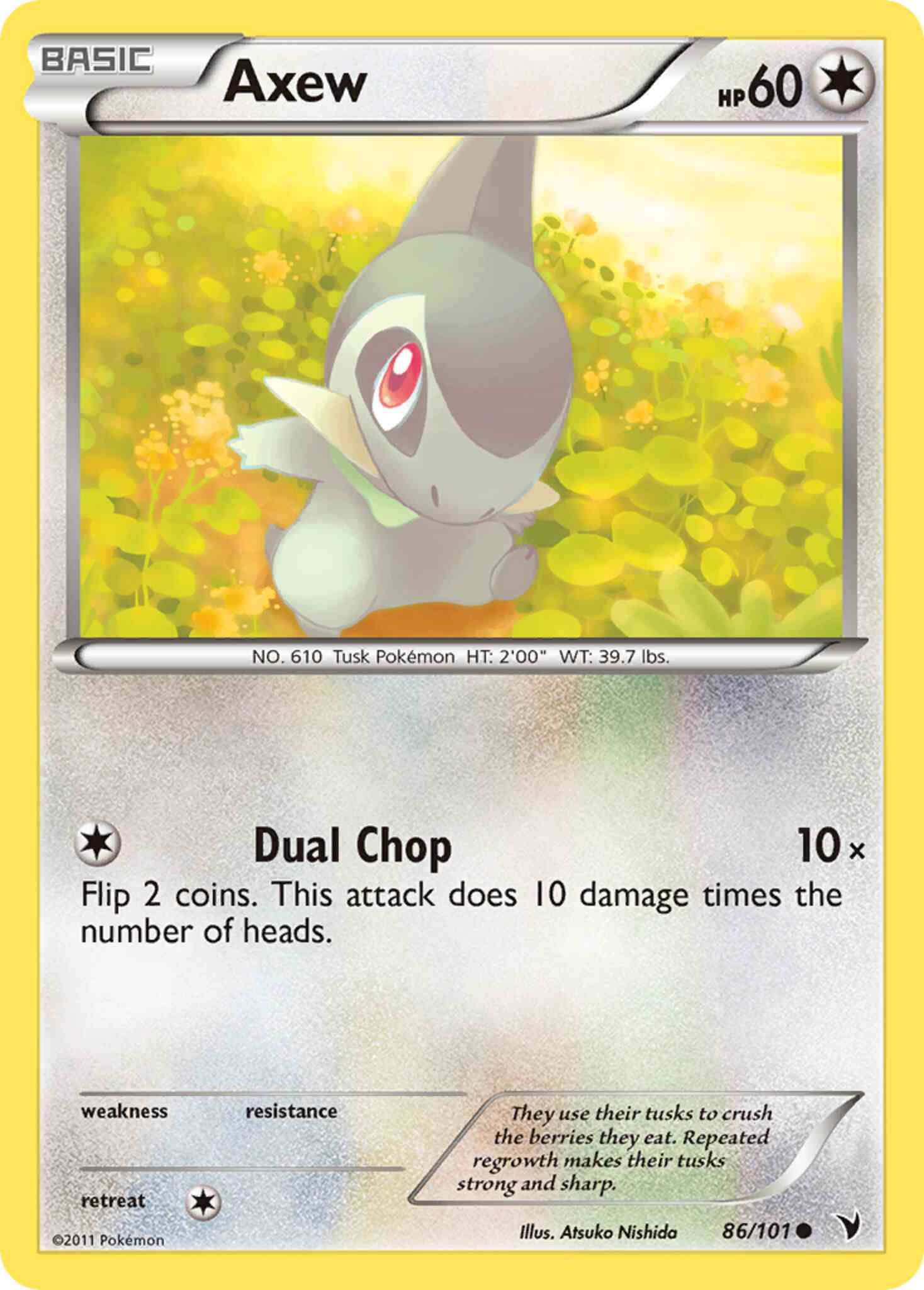 Axew - 86/101 - Common [bw3-86] [Reverse Holo]