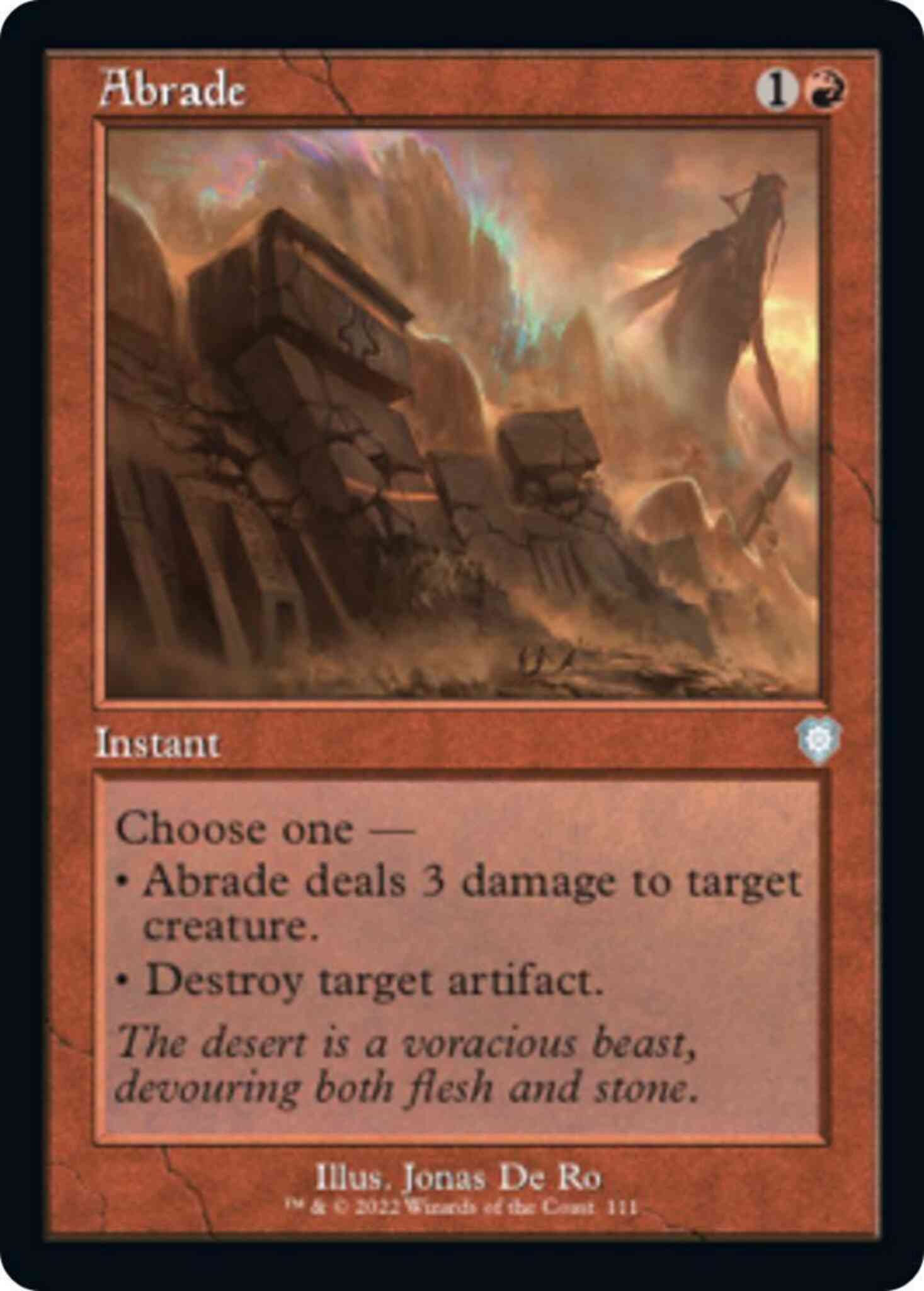 Abrade [111] [Retro Frame] [The Brothers' War: Commander] [Non-Foil]