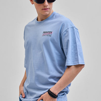 Paradox Light Blue Oversized T-Shirt