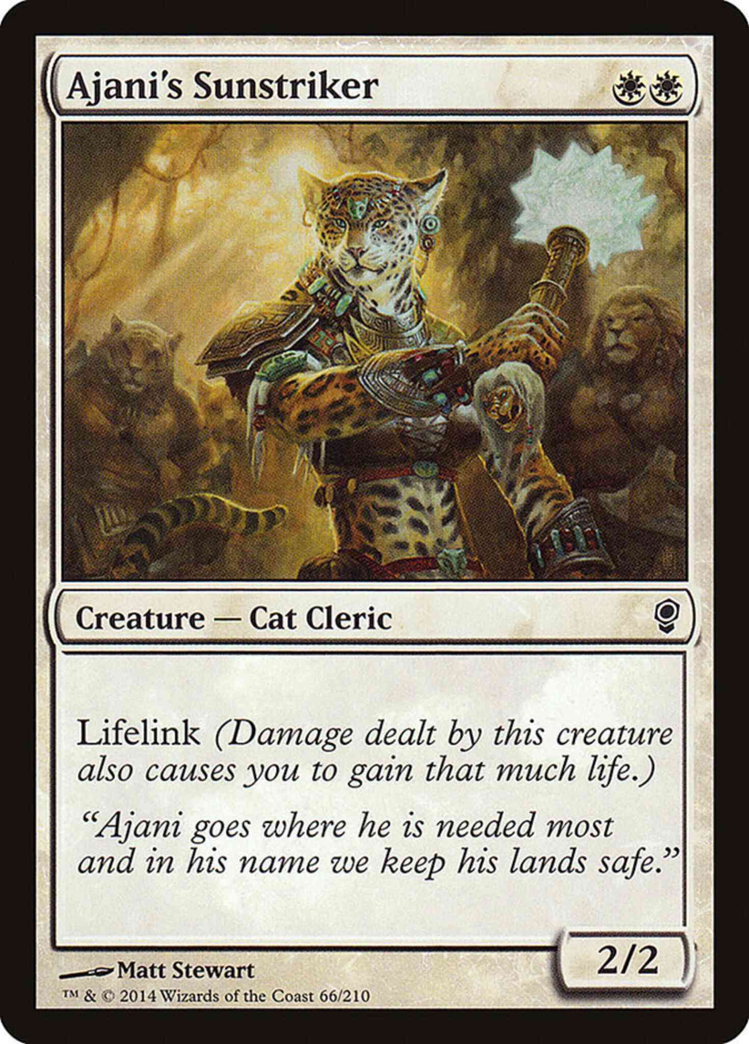 Ajani's Sunstriker [66] [Conspiracy] [Non-Foil]