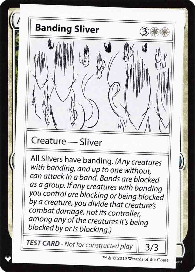 Banding Sliver - Symbol [2] [Mystery Booster Playtest Cards 2019] [Non-Foil]
