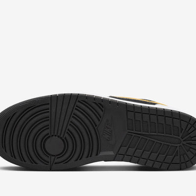 Air Jordan 1 Low White Black Metallic Gold Swoosh Sale